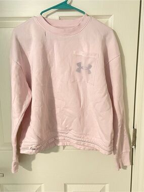 Under Armour Pale Pink Mesh Pocket Pullover